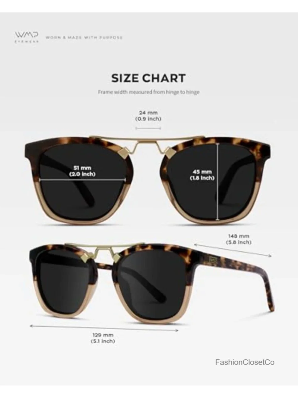 Women's Oversized Square Polarized Sunglasses Acetate Frame UV400